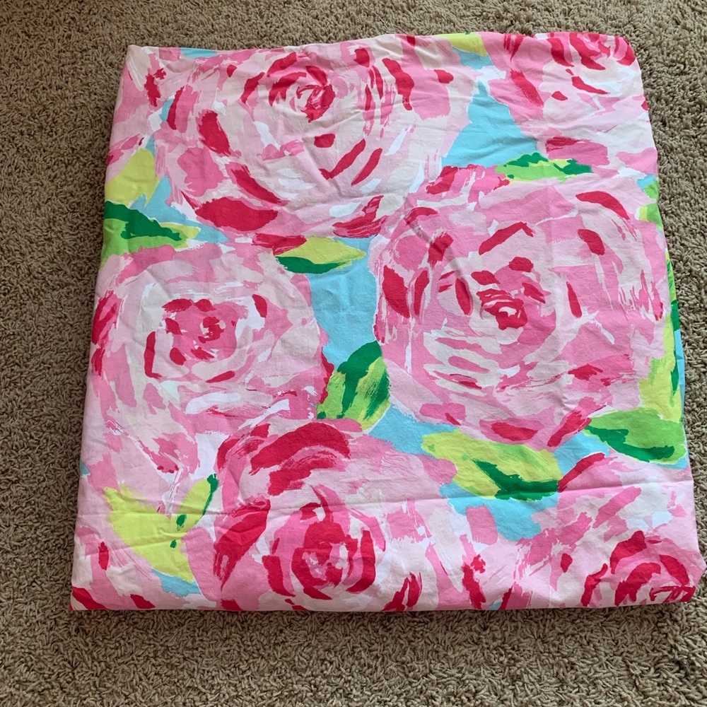 Lilly Pulitzer style duvet cover for queen bed